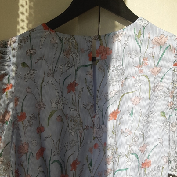 BNWT Banana Republic|| Floral Puff-Sleeve dress - Picture 2 of 8